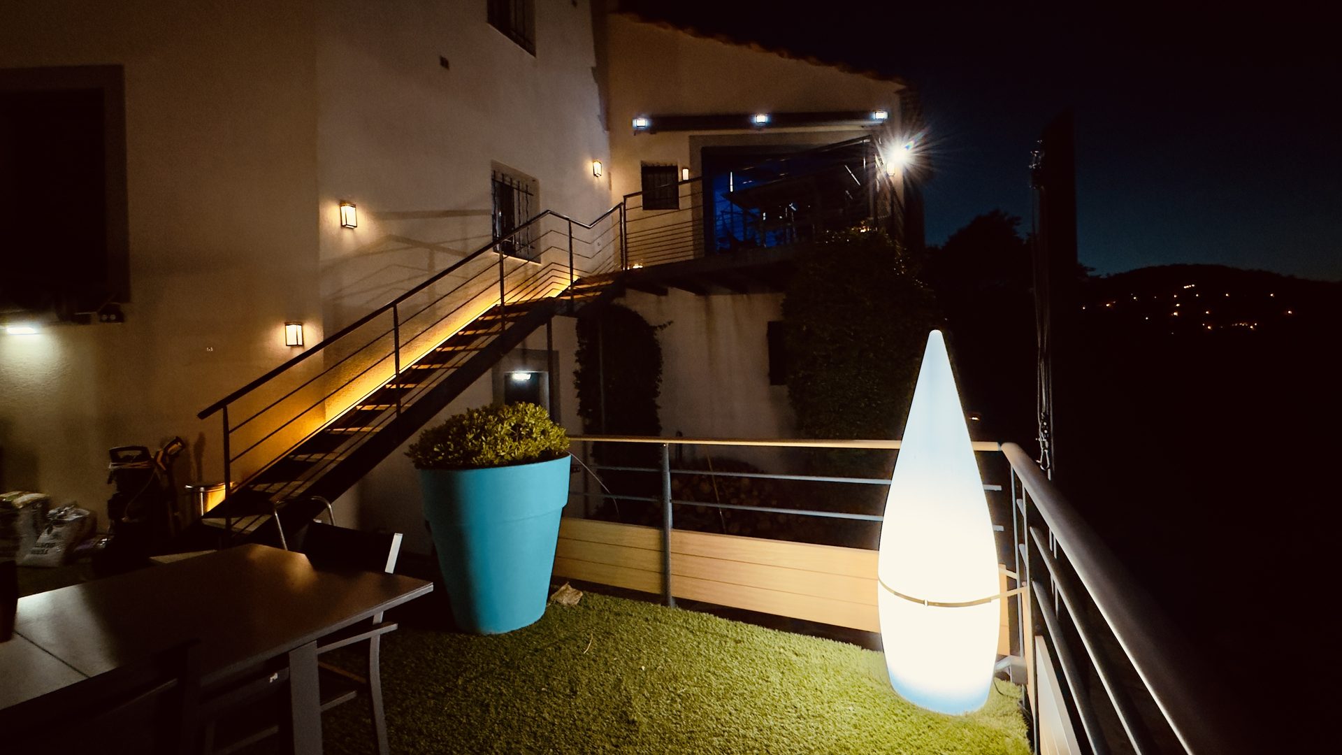 Piscine de nuit